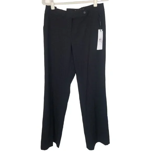 Calvin Klein | Pants & Jumpsuits | Calvin Klein Womens 6 Black Straight Leg Classic  Fit Trouser Dress Pants Nwt | Poshmark